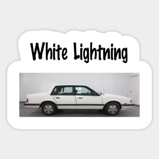 White Lightning Sticker